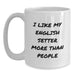 English Setter Dog Lovers Funny Quote Gifts from Family for Men, White Coffee Mug for Birthday - Main