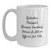 Funny Radiation Therapist White Coffee Mugs Gifts from Men to Family - Because Freaking' genius Is Not An Official Job Title - Unique Christmas Unique Gifts - Main