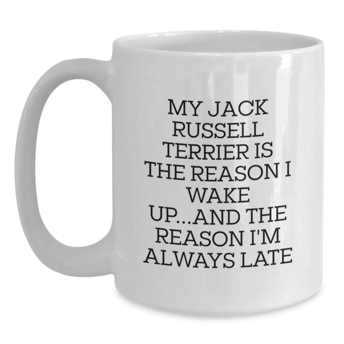 Funny Jack Russell Terrier Dog White Coffee Mugs Gifts from Men to Jack Russell Terrier Dog Lovers on Valentine's - Main