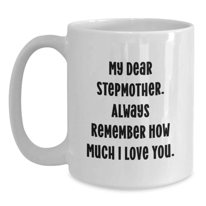 Funny Stepmother Quotes White Coffee Mugs Gifts from Family for Stepmother Christmas Unique Gifts - Main