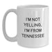 Funny Tennessee Gifts from Men, White Coffee Mugs, Valentine's Unique Gifts for Women from Tennessee - Main