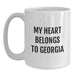 Georgia Lovers' Funny White Coffee Mug - Gift for Georgia Men, Unique Birthday Unique Gifts from Friends - Main