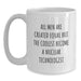 Funny Nuclear Technologist White Coffee Mug Gifts from Men to Nuclear Technologist Friends and Family This Christmas - Main