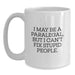 Funny Quotes for Paralegal Friends Christmas Unique Gifts from Friends and Family White Coffee Mug - Main
