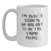 Funny Security Guard Birthday Unique Gifts from Friends for Security Guard - White Coffee Mug 'I May Be A Security Guard' - Main