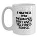 Funny Web Developer White Coffee Mug Gifts from Friends to Web Developer at Christmas - Main