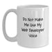Funny Web Developer White Coffee Mugs Gifts from Friends for Web Developers at Christmas - Main