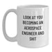 Aerospace Engineer Gifts Funny Unique White Coffee Mugs from Friends to Aerospace Engineer at Christmas - Main