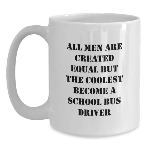 Funny School Bus Driver White Coffee Mugs Gifts for Men from Family, Perfect Christmas Unique Present - Main
