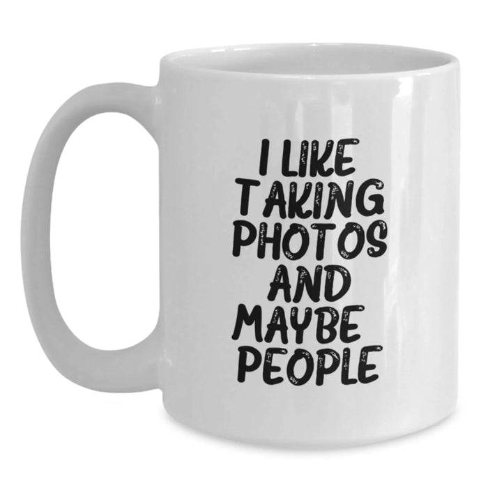 Funny Taking Photos White Coffee Mugs Gifts from Friends for Taking Photos Enthusiasts on Christmas Morning - Main