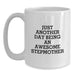 Funny Stepmother White Coffee Mug Gifts from Men, Women, Friends, or Family to Stepmother on Christmas with Inspirational Quote - Main