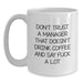 Funny White Coffee Mugs Gifts from Men to Friends for Manager Christmas Unique - Main