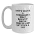 Funny Mixologist Gifts from Friends, Unique White Coffee Mugs for Mom, Don't Trust A Mixologist That Doesn't Drink Coffee And Say F--k A Lot, Ideal Gift for Mother's Day - Main