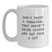 Funny Paralegal Gifts from Mom for White Coffee Mug - Don't Trust A Paralegal Without Coffee And Bad Words - Main