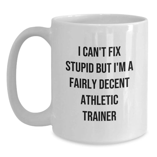 Funny Athletic Trainer Gifts for Men, Unique White Coffee Mug from Friends, Inspirational Quote for Christmas Unique - Main