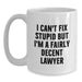 Funny Lawyer Gifts for Men Birthday Unique White Coffee Mugs Gifts from Friends to Lawyer - Main