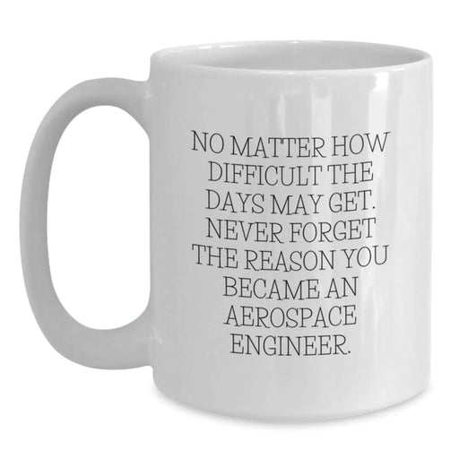 Funny Christmas Unique Gifts for Aerospace Engineer Friends Family from Men Women Coworkers Loved White Coffee Mug - Main