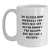 Funny Inspirational Dentist Gift Mug for Mom Mother's Day, Gifts from Family, White Coffee Mug with 'No Matter How Difficult The Days May Get' - Main