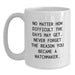 Funny Watchmaker Gifts from Men to Watchmaker Friends, White Coffee Mug, Valentine's Unique Gifts - Main