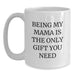 Being My Mama, Funny Quote White Coffee Mug, Unique Gifts for Mama from Men, Women, Friends, Coworkers, Family on Valentine's - Main