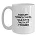 Funny Unbiological Dad Quotes Gifts from Men for Unbiological Dad White Coffee Mug, Birthday Unique Gifts - Main
