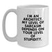 Architect Humor Funny White Coffee Mug, Gift for Architect Friends, Father's Day Unique Gifts from Family to Men - Main