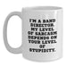 Funny Band Director Gifts for Men White Coffee Mug - Perfect for Birthday Unique Gifts from Friends - White Coffee Mug with 'I'm A Band Director' Quote - Main