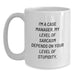 Funny Case Manager Gifts for Valentine's, White Coffee Mugs for Case Manager, I'm A Case Manager Gifts from Friends and Family - Main