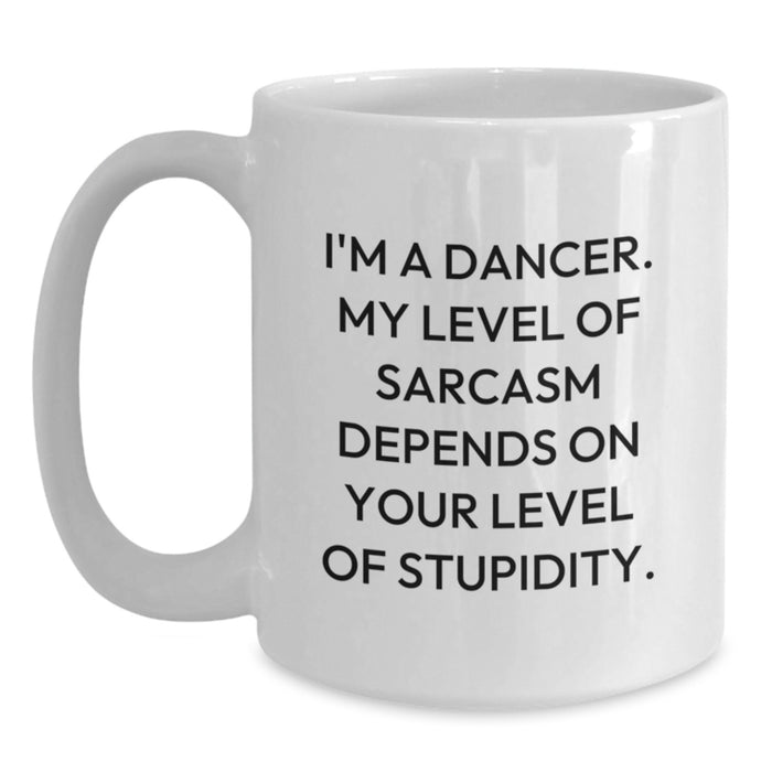 Funny Dancer Gifts from Friends, White Coffee Mug for Dancer Graduation Unique Gifts - Main