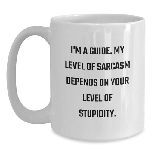 Funny Guide Gifts for Men - White Coffee Mug for Dad - Father's Day Unique Gifts from Family - Main