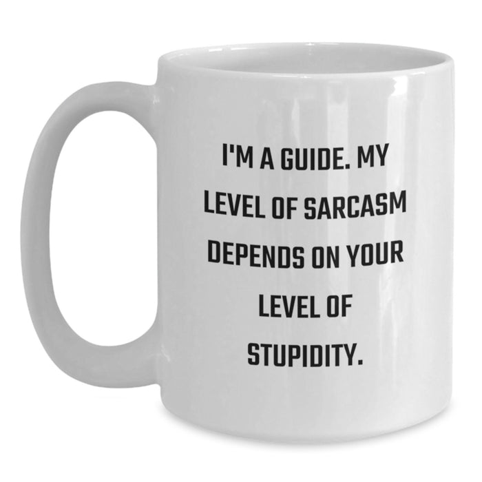 Funny Guide Gifts for Men - White Coffee Mug for Dad - Father's Day Unique Gifts from Family - Main