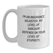 Insurance Adjuster Gifts, Funny White Coffee Mug, Quote for Insurance Adjuster, Gifts from Friends for Insurance Adjuster, Unique Father's Day Unique Gifts - Main