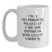 Funny Vice-principal Gifts for Coworkers - White Coffee Mug - Valentine's Unique Gifts from Friends - Sarcasm Level Depends - Main