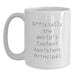 Funny Assistant Principal Gifts, Officially The World's Coolest Assistant Principal, White Coffee Mug for Birthday Unique Gifts from Friends - Main