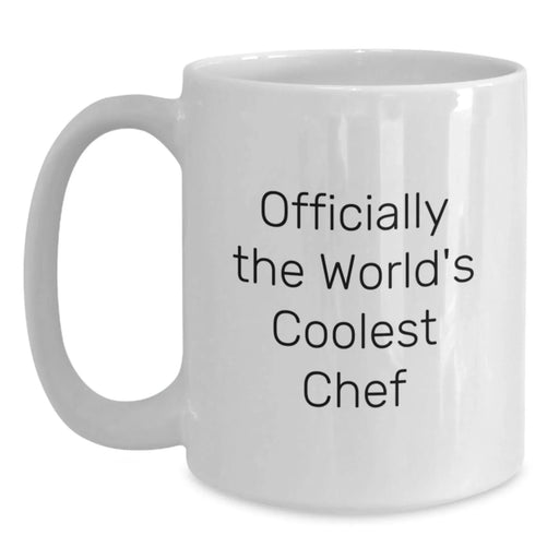 Funny Chef Gifts from Friends, Unique White Coffee Mug for Men or Women, Birthday Unique Gifts for Chef - Main