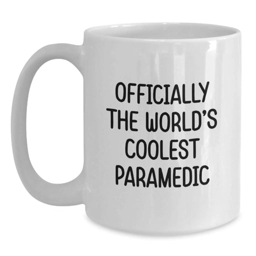 Funny Rescue Worker Gifts for Men, White Coffee Mug, Officially The World's Coolest Rescue Worker - Birthday Unique Gift Ideas from Friends, Family, Coworkers - Main