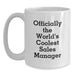Funny Sales Manager Gifts from Men, Inspirational Quotes for White Coffee Mug, Valentine's Unique Gifts for Sales Manager - Main