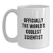 Funny Scientist Gifts, World's Coolest Scientist White Coffee Mug, Birthday Unique Gifts from Friends for Scientist - Main