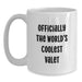 Funny Valet Gifts for Him, Birthday Unique Gifts from Friends, Officially The World's Coolest Valet White Coffee Mug - Main