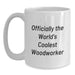 Funny Woodworker Gifts from Friends Unique White Coffee Mugs for Woodworkers, Perfect for Men, Women, Christmas Unique Gifts - Main
