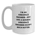 Aerospace Engineer Funny Quote White Coffee Mug Gifts from Friends for Male Engineer Christmas Unique - Main
