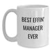 Funny Manager Quote Gifts from Friends to Awesome Managers Birthday Unique White Coffee Mugs - Main