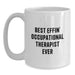 Funny Gifts for Occupational Therapist Mom, Best Effin' Occupational Therapist Ever Quote on White Coffee Mug, Gifts from Friends and Family - Main