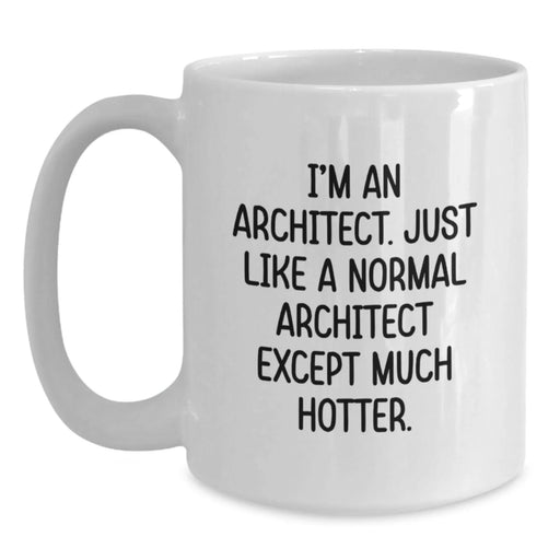 Funny Architect Quote White Coffee Mugs Gifts from Men for Women Friends Coworkers Family - Main