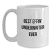 Funny Underwriter Gifts from Friends on Valentine's Unique White Coffee Mugs Best Effin' Underwriter Ever - Main