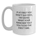 Rancher Motivation White Coffee Mug Gifts from Family, Friends to Graduation Unique Gifts for Rancher - Main
