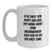 Funny Woodworker Gifts from Friends and Family, White Coffee Mug for Men and Women, Graduation Unique Presents with If At First You Don't Succeed Quote - Main