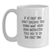 Funny Yoga Instructor Gifts for Men from Friends, White Coffee Mug - 11oz or 15oz Ceramic, Gifts for Yoga Instructor with Humorous Quote - Main