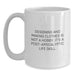Funny Designing and Making Clothes Gifts for Graduating Men, White Coffee Mug - Gifts from Friends, Inspirational Quote: Designing And Making Clothes Is Not A Hobby, Post-apocalyptic Life Skill. - Main