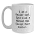 Funny Dealer Gifts, White Coffee Mugs for Men, I Am A Dealer Dad - Unique Birthday Unique Gifts from Dad to Dealer - Main